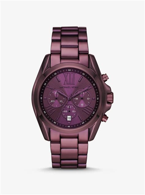 michael kors bradshaw watch purple|Michael Kors bradshaw chronograph.